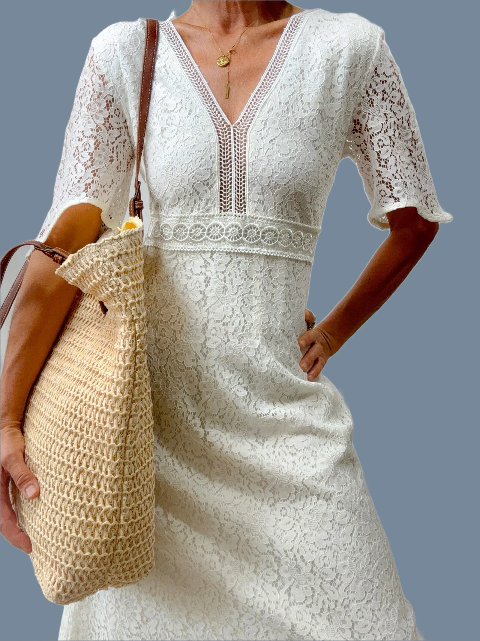 Vestido de renda Goa Novo – photo 3